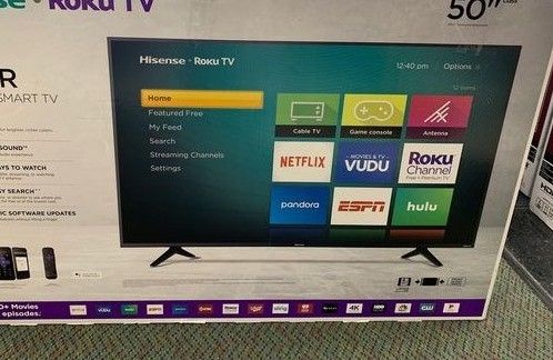 Hisense ROKU 4K 50 Smart TV Open box w/ warranty
