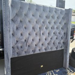 Grey Queen Size Suede Bedset!!