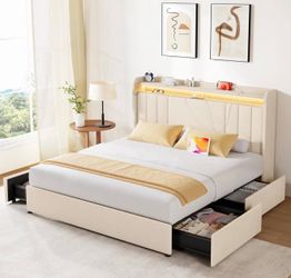 Full size bed frame with mattress all new furniture free delivery free installation