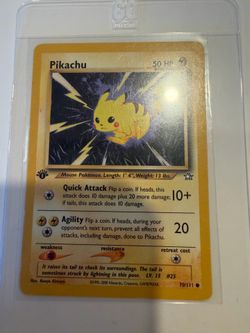 2000 POKEMON NEO GENESIS 1ST EDITION 70 PIKACHU