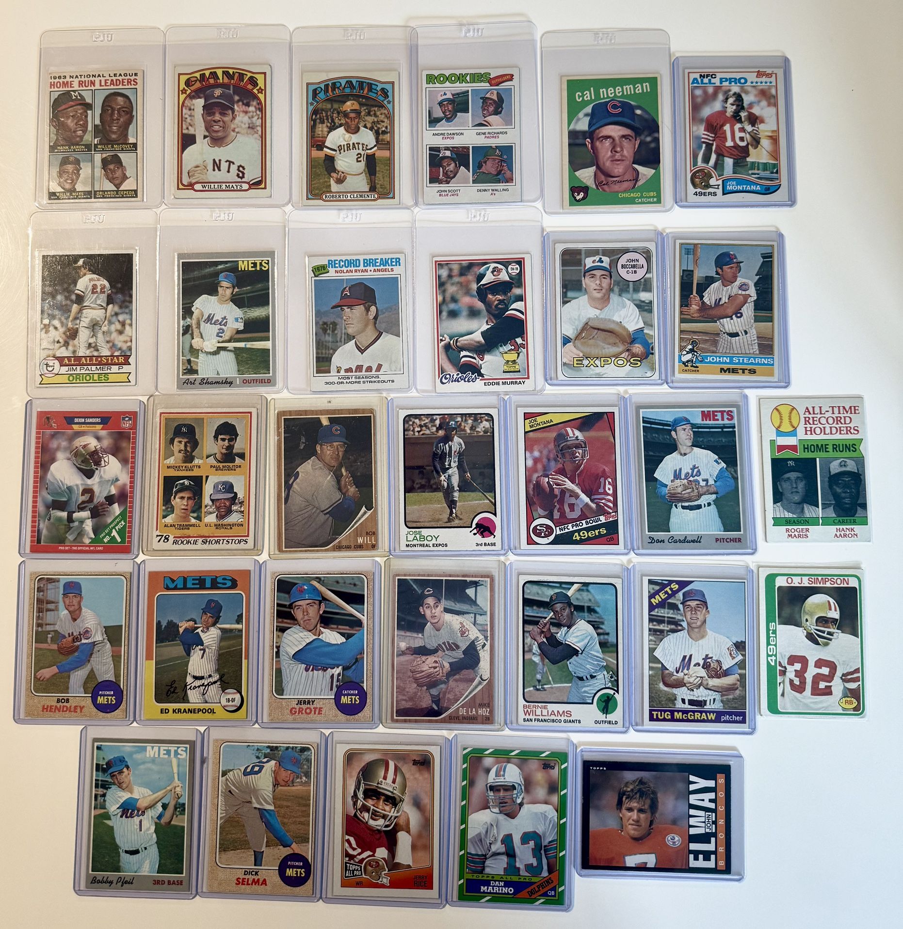 Willie Mays / Hank Aaron / Roberto Clemente / Paul Molitor + Eddie Murray Rookie 🔥🔥
