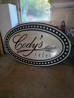 Large Oval Shop sign