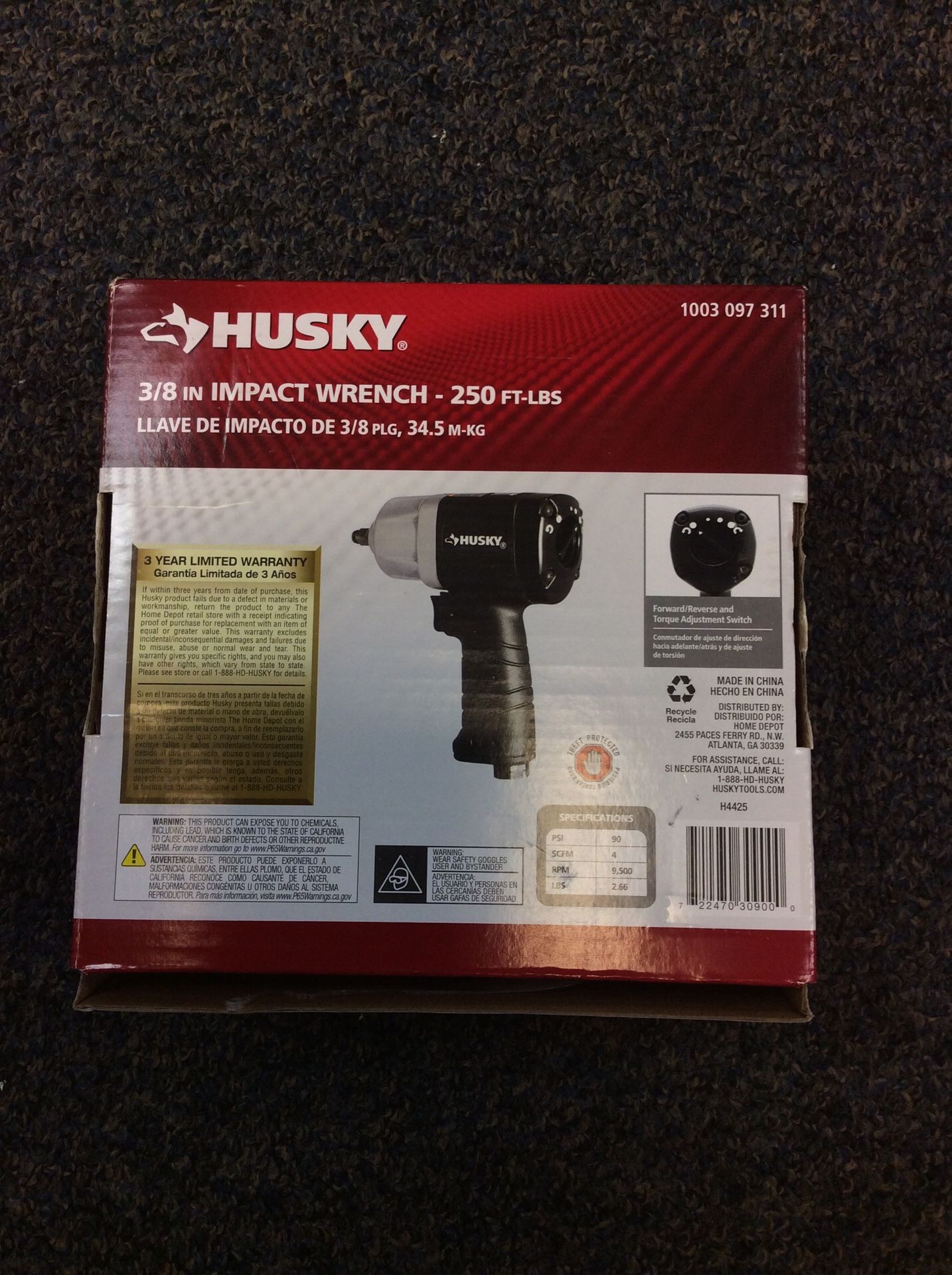 *NEW* HUSKY 3/8 IMPACT WRENCH