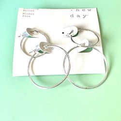 Sterling Silver Hoop Earrings 