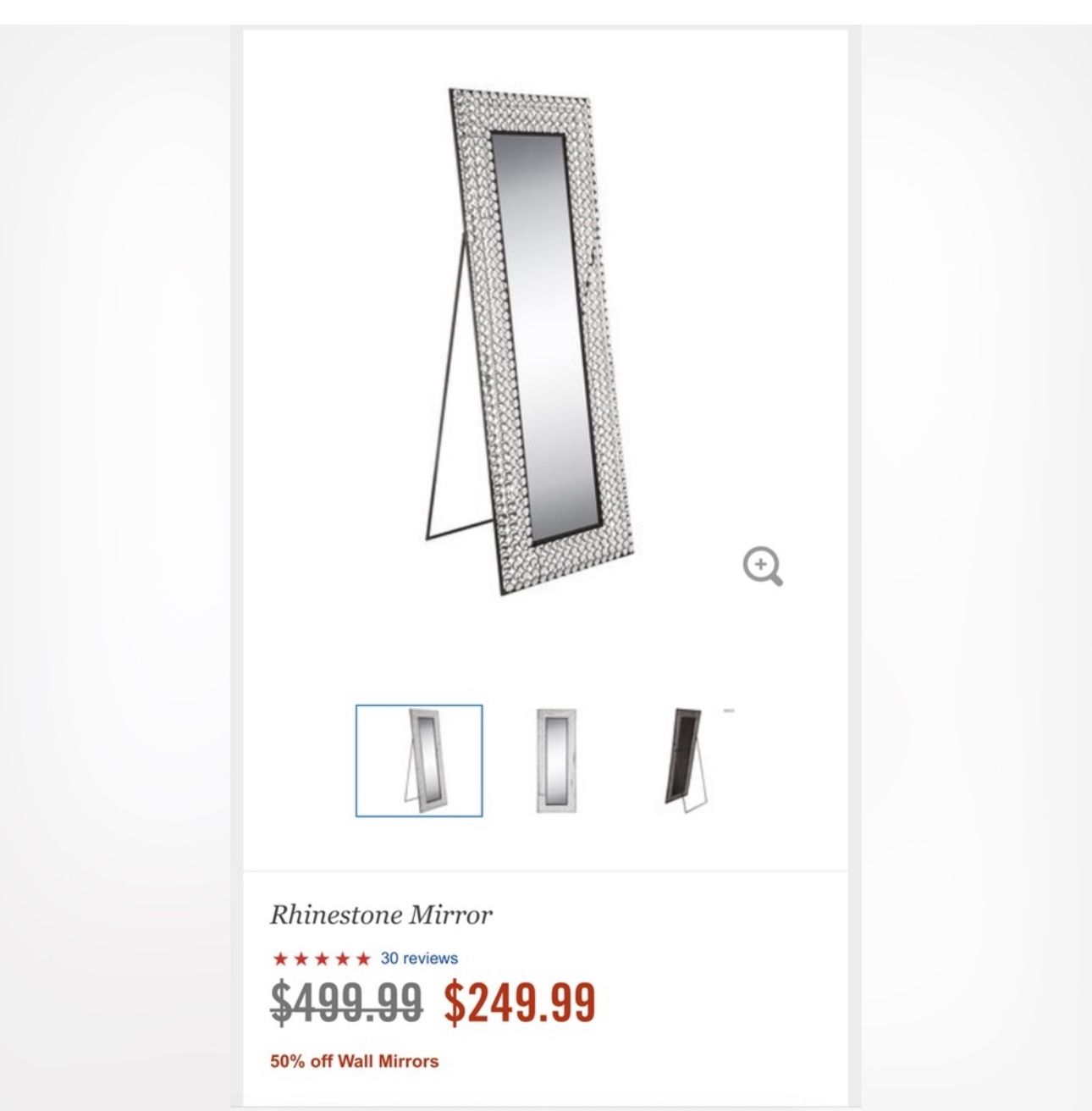 Brand new bedazzled mirror