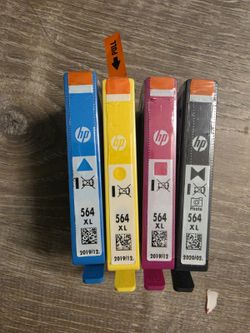 HP 564XL Black and 564 Color Standard Ink Cartridges