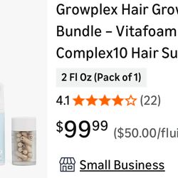 Hair Growth Support Bundle – Vitafoam Scalp Care Foam + Complex10 Hair Supplement