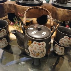 Tea Infuser Pot With Cups