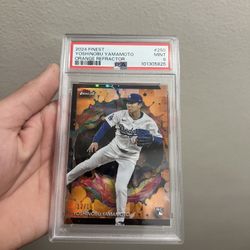 Yoshinobu Yamamoto 2024 Topps Finest /15 Rookie Rc