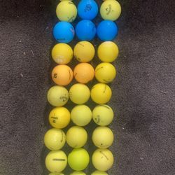Yellow And Blue Matte Balls