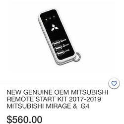 OEM Remote Start For 2018 Mitsubishi Marage.