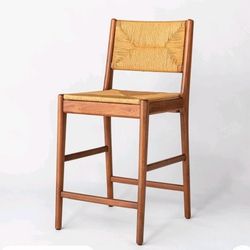 💥P41#2 $75 Sunnyvale Woven Counter Height Barstools Natural-Threshold designed with Studio McGee 