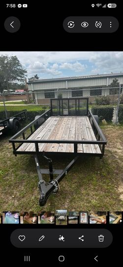 2023 7ft X 14ft trailer black