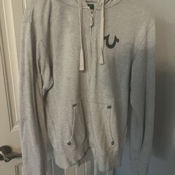 Gray True Religion Zip up