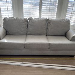 Couch And Chaise Neutral Grey 