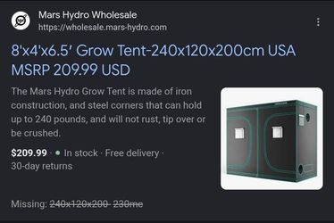 Growing tent