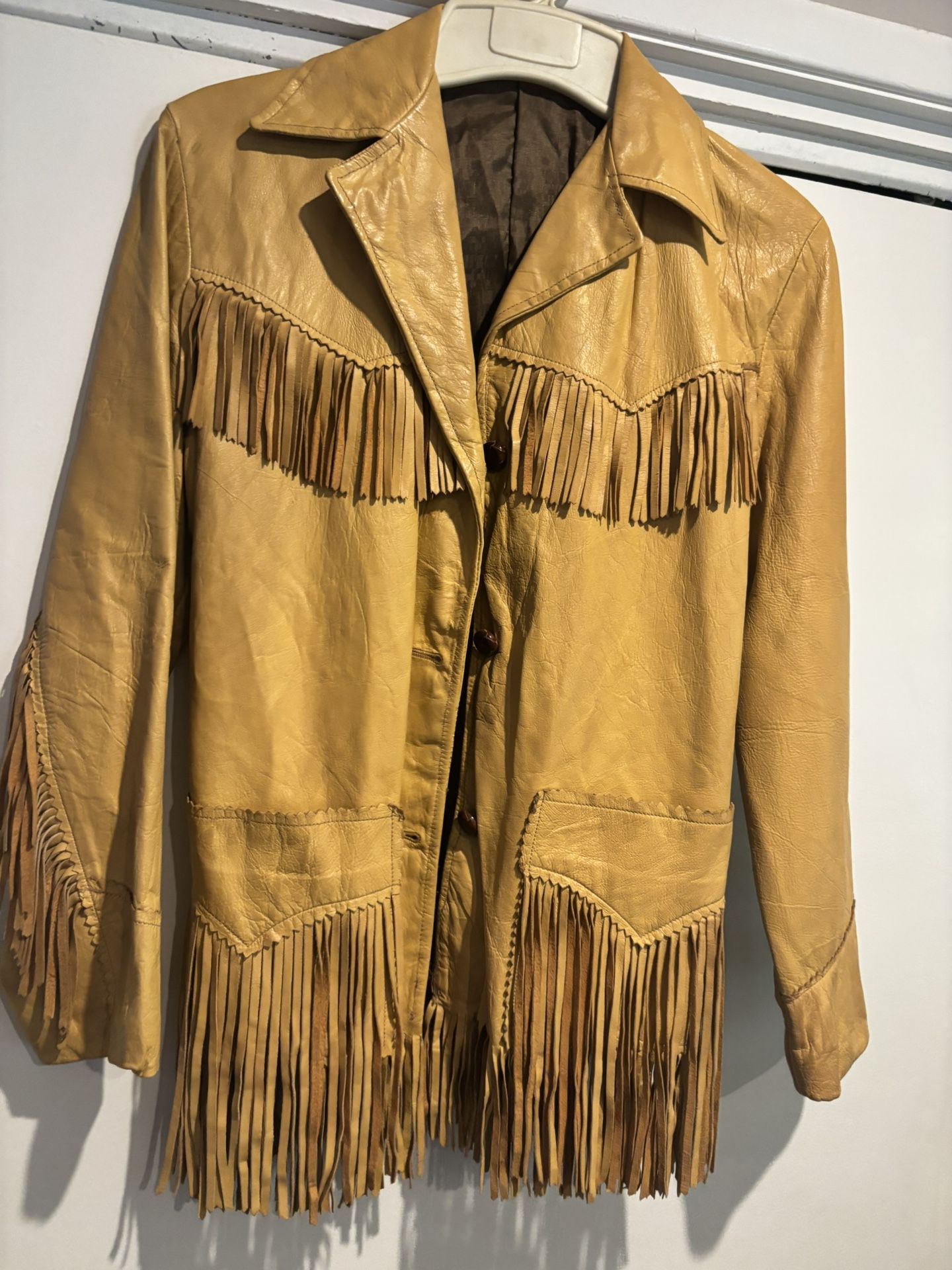Ladies Vintage Leather With Fringe