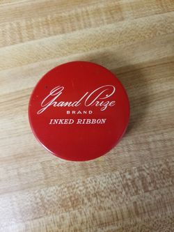 Vintage Grand Prize Brand Inked Ribbon Tin