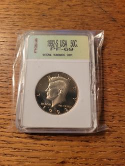 1992S PF69 Kennedy Half Dollar