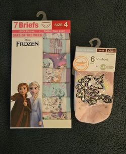 Underwear Size 4 And Toddler Socks 