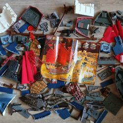 Mega Bloks Caribbean Of Pirates Build Up Lego Bricks Blocks Ship Sea Creature Octopus Skeleton Including Manual