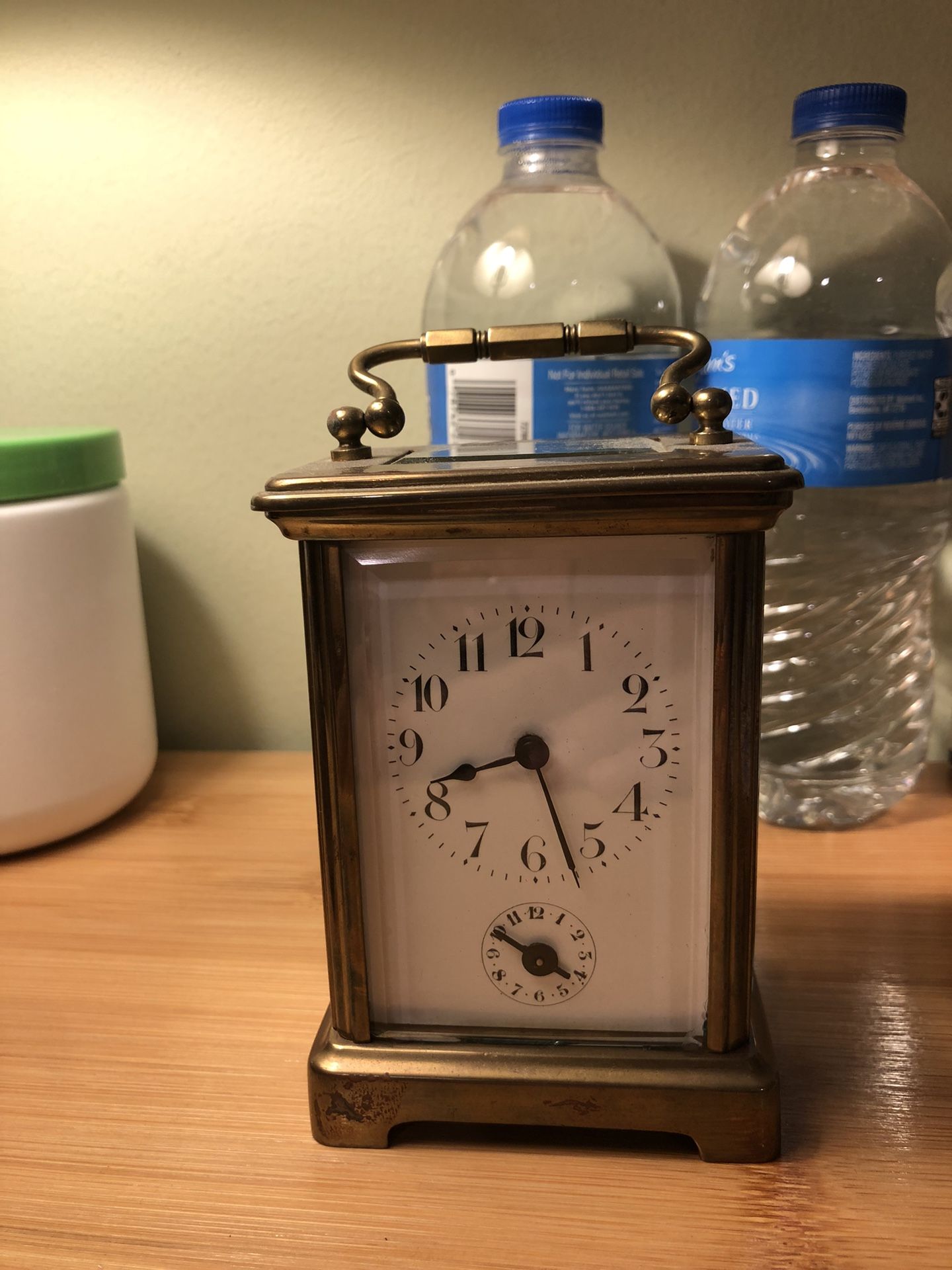 1918 French antique brass clock