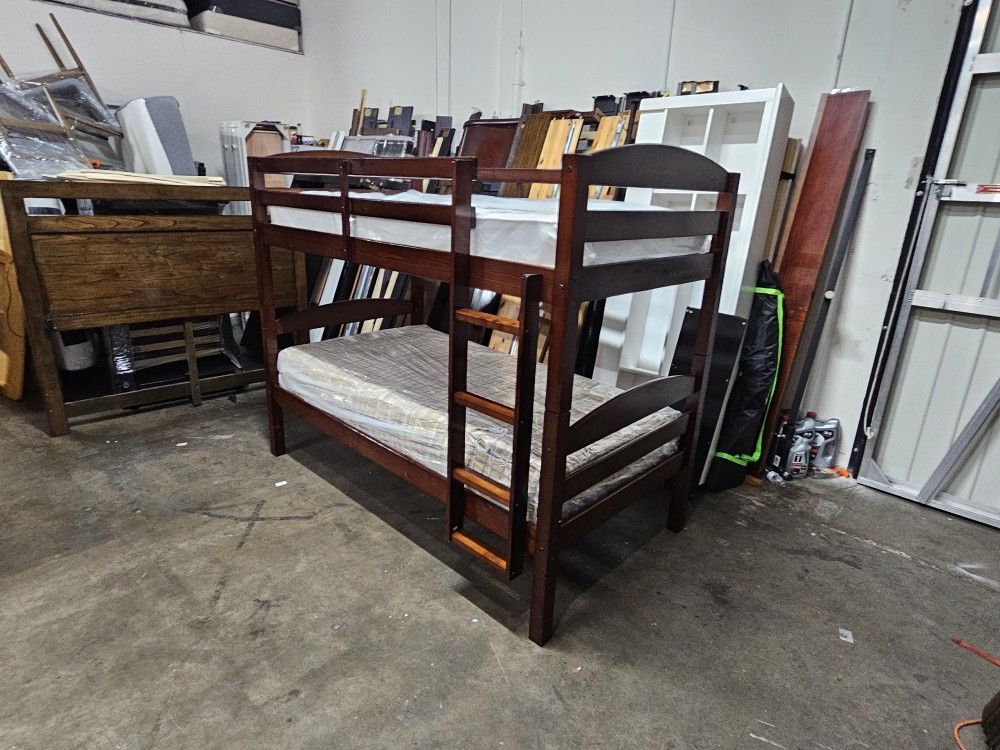 Twin Bunk Bed And Mattress