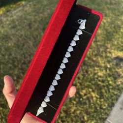 ✨ Pulsera estilo corazones iced out ✨