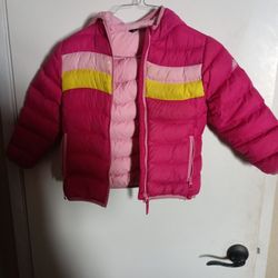 Little Girls Snow Jacket Windbreaker Pink Size 6