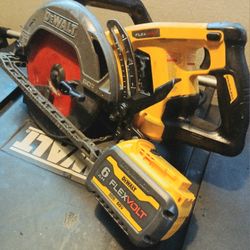 Dewalt Flexvolt Circular Saw + New 6ah Flexvolt Battery 