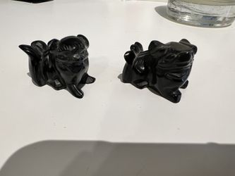 Pair of Vintage Hand Carving Animals