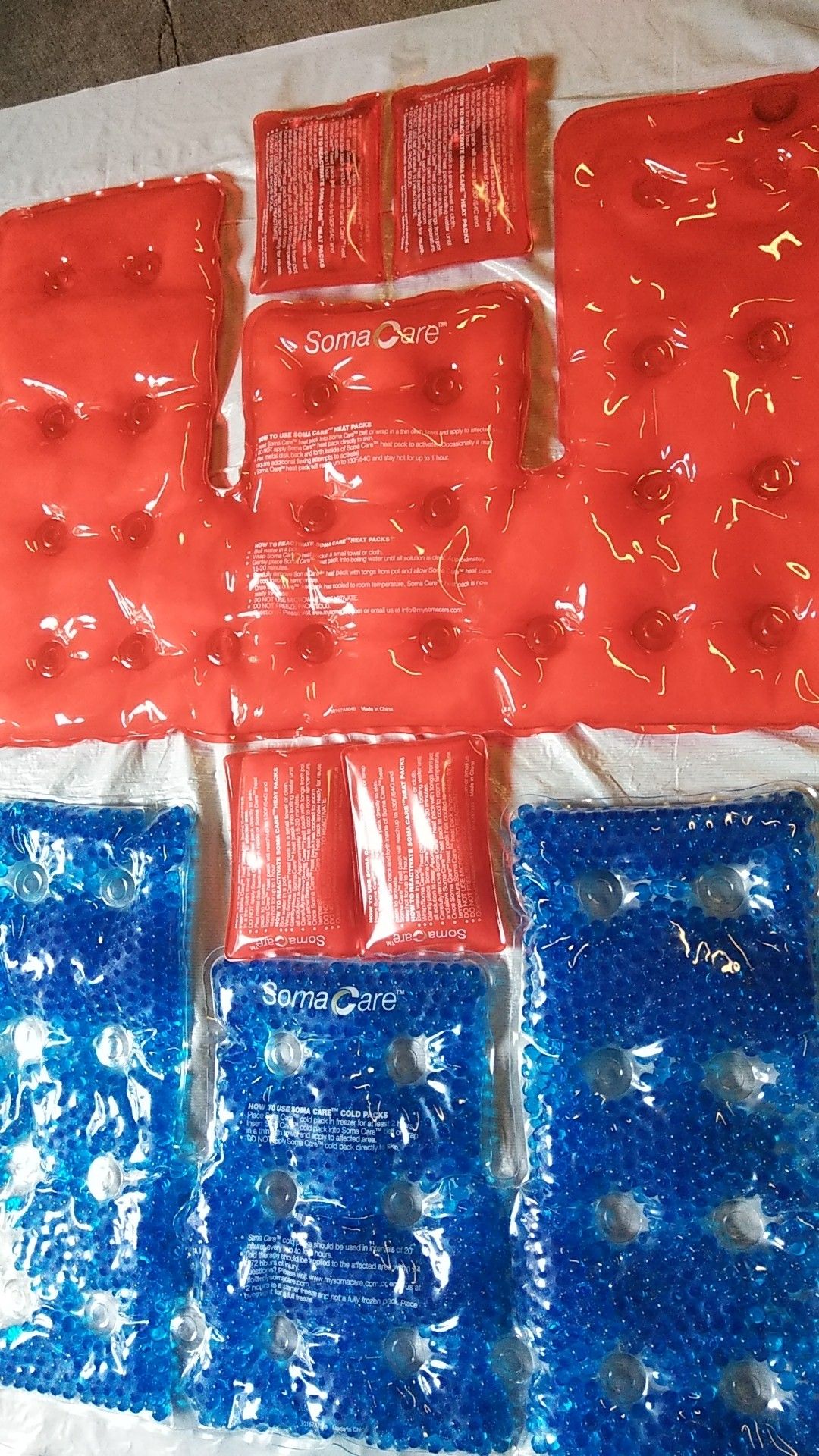 Soma Care Click Activation Technology Heat Pack , Cryotherapy Bead Technology Cold Pack