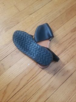 Black Leather Sandals 