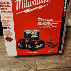 Milwaukee M18 Battery 8.0 Kit 
