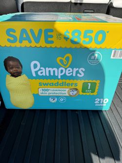 Pampers swaddlers Size 1 210 count