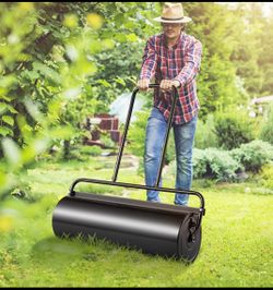 New Other VEVOR 61L Sand/Water Filled Lawn Roller With Ergonomic Handle, Black