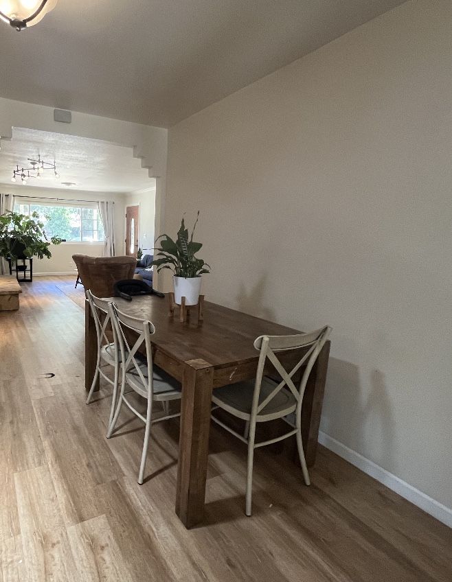 Wood Dining Table Chairs and Bench