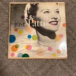 Just Patti. 1955 Patti Page on a 10 inch 33 RPM record.