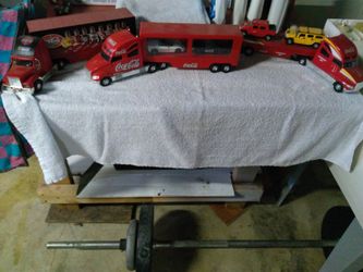 Coca cola and bp trucks