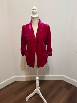New Pink Velvet Blazer Medium