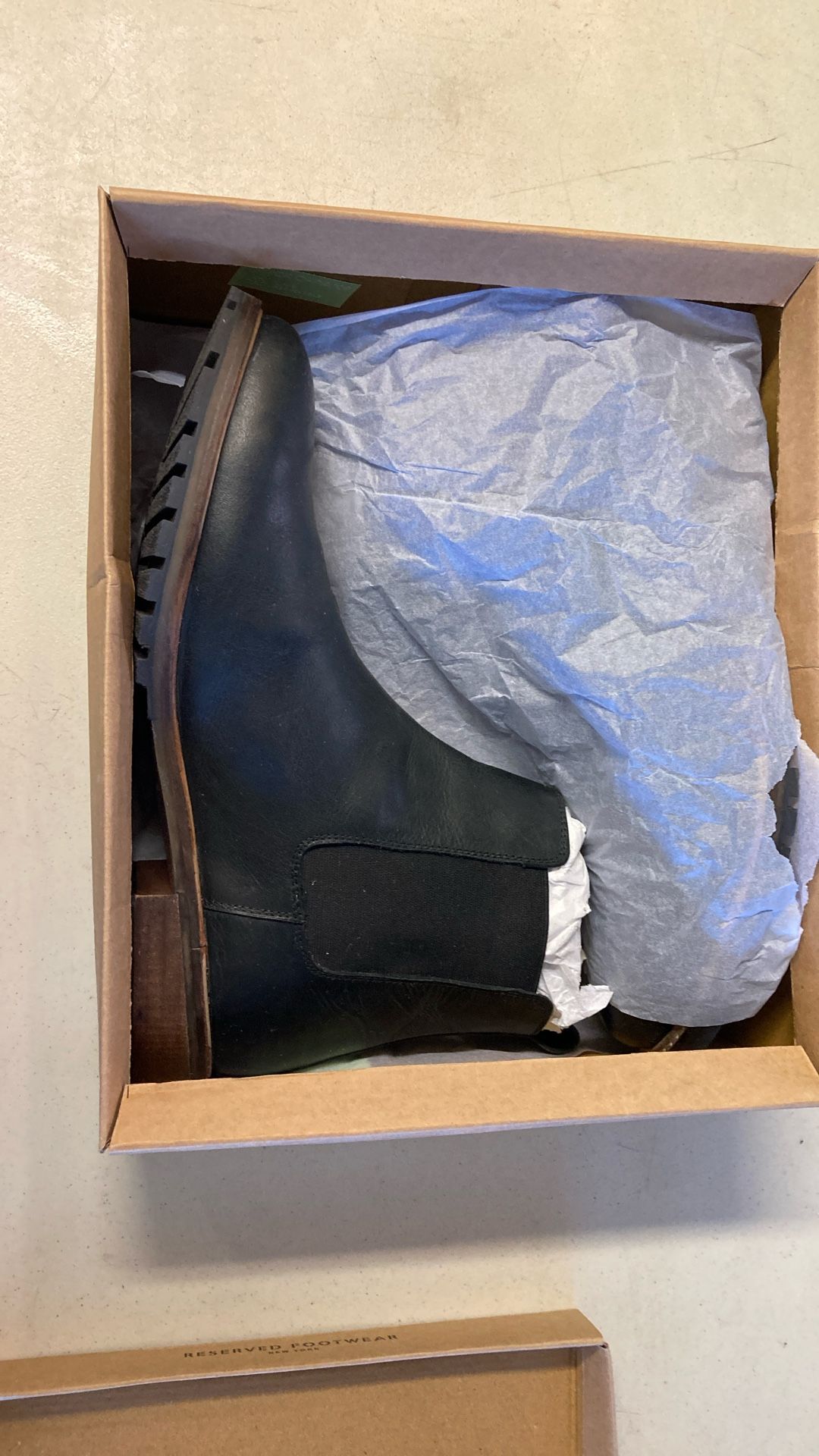 RESERVED NEW YORK LEATHER CHELSEA BOOTS