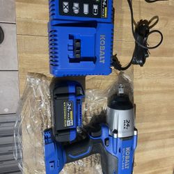 kobolt 24v 1/2” impact wrench with 4 ah batt and charger all new $180 firm in n Lakeland 