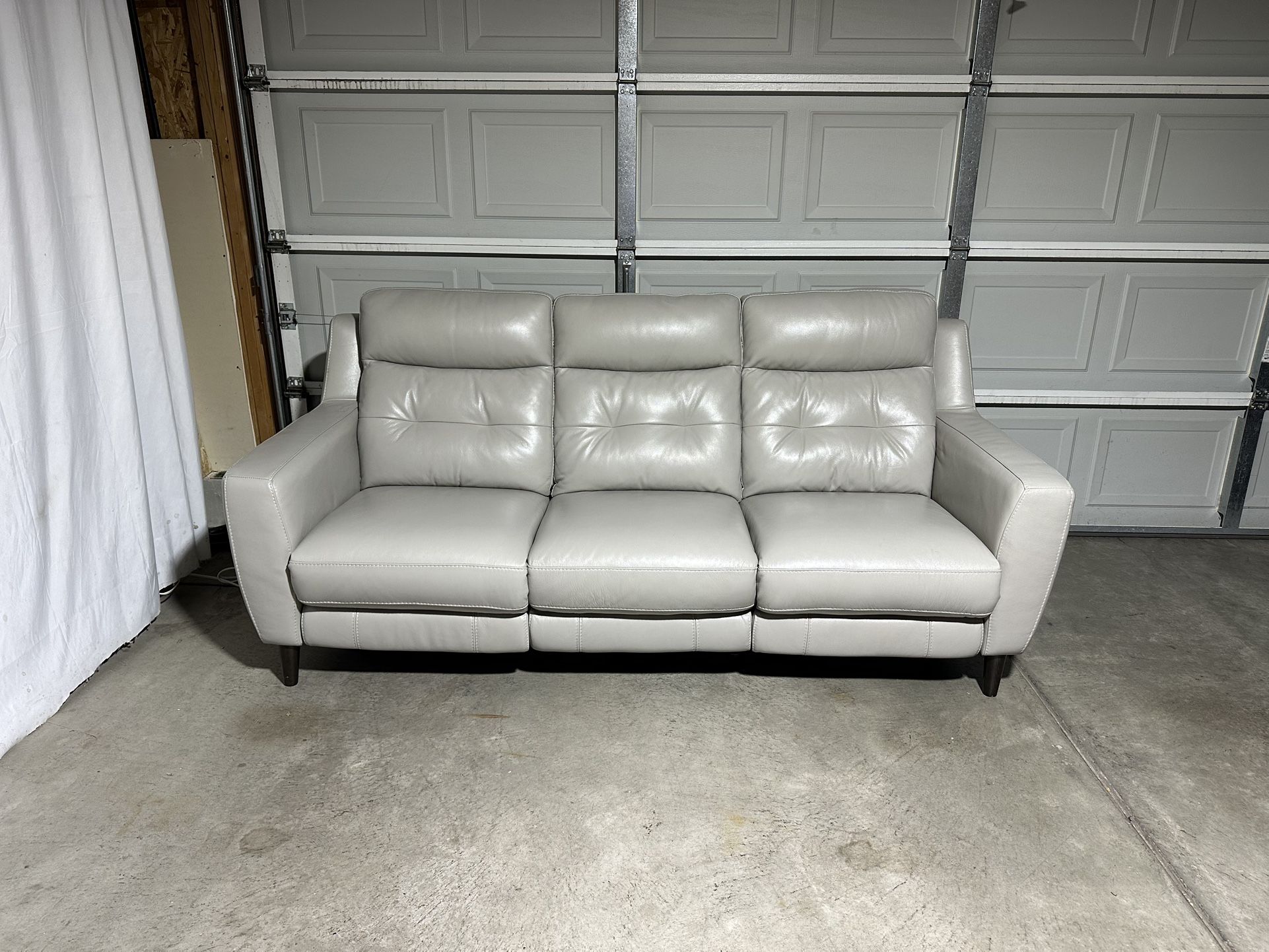 Power Leather Recliner Sofa *Free Delivery*