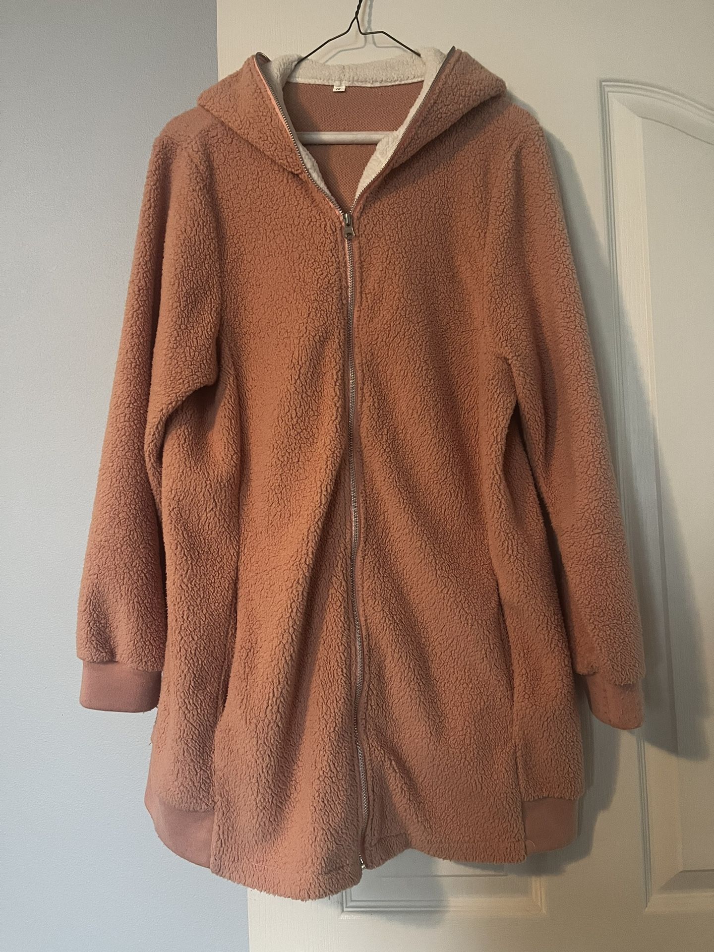 Long, Soft, Pink Jacket