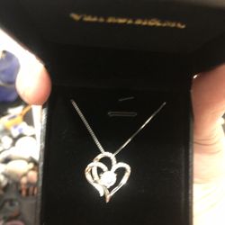 Heart Necklace 14K Gold Plated 5A Cubic Zirconia Pendant Necklaces for women