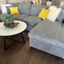 Gray U Shape Sectional