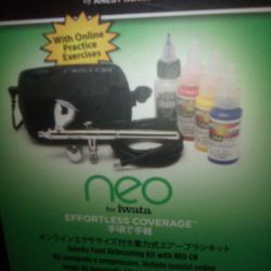 Gravity  Feed Air Brushing Kit With Neo CN