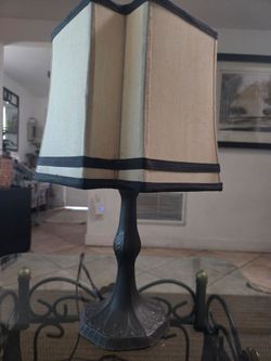 Table Lamp with Square Shade
