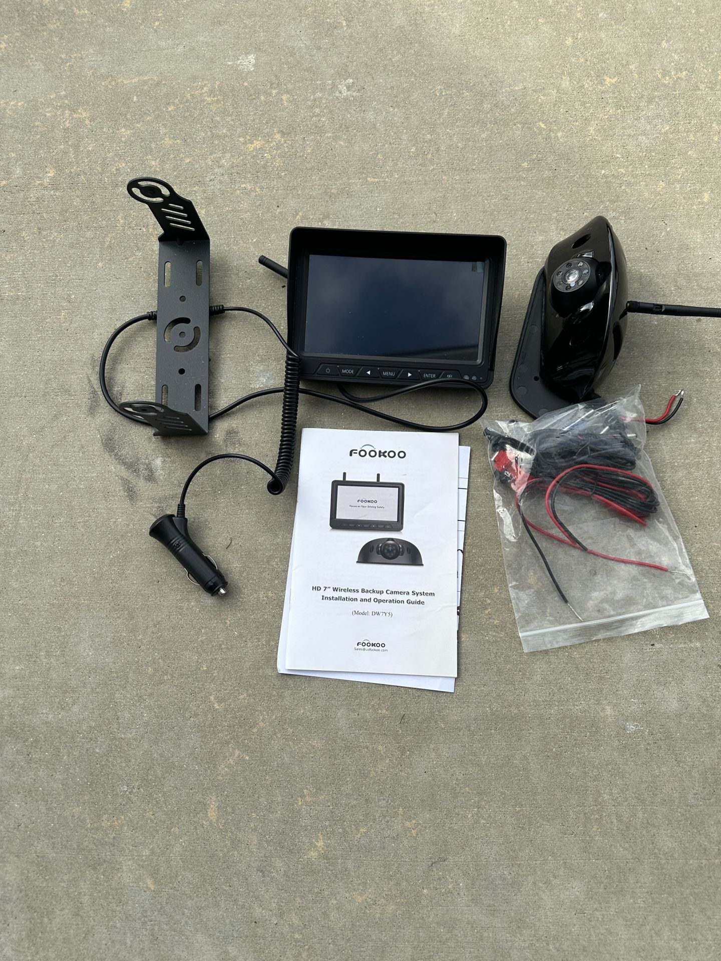 7 Inch HD Backup Cam For Trailer/RV