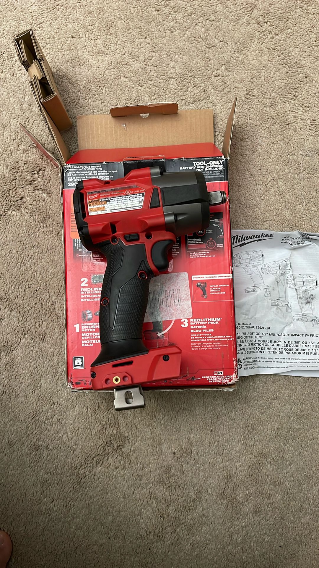 Milwaukee M18 1/2 Mid Torque Impact Wrench